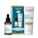 FRANKINCENSE & MYRRH Foot Pain Combo Pack: Foot Pain Relief Rubbing Oil (2 oz) and Intensive Therapy Lotion for feet (3 oz), Neuropathy, Nerve Relief, Frankincense Essential Oil, Maximum Strength
