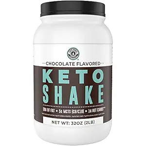 Keto Meal Change Shakes, Chocolate, 2lbs, Low Carb Keto Protein Shake Mix, MCT Toz, Grass Fed Hydrolyzed Collagen,, Keto Kahvaltı Shake, 20g Fat, 14g Protein, 1 Net Carb, Zero Sugar