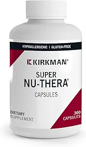 Kirkman - Super Nu-Thera - 360 Capsules - Kapsamlı Multivitamin - Vitamin B6 Magnezyum & Hipoallergenic