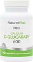 NaturesPlus PRO D-Glucarate ασβεστίου (CDG) 600 mg - 90 Κάψουλες - Μη ΓΤΟ, Vegan, Χωρίς γλουτένη, Χωρίς σόγια - 90 Σερβίρεις