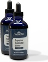 Superior Collidal Silver, Waiora, Liquid Mineral Supplement, 40 PPM, για ανοσοποιητική υποστήριξη, Μπλε Γυάλινο Μπουκάλι με Σταγονόμετρο (2 bott/44serv.)