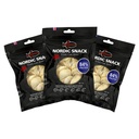 Nordic Catch Freeze Dried Cod Bites Seafood Snacks - Chips made from Wild Caught Icelandic Cod Fish - Healthy Snack, Rich in Omega 3 Fatty Acids, Protein Packed Fish Jerky for Humans, Keto Friendly Dry Fish - 35g Resealable Bag - 3 Pack