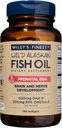 Wiley's Finest Wild Alaskan Fish Oil Prenatal DHA - 900 mg EPA ve DHA Omega-3s Hamile Kadınlar ve Hemşire Anneleri için - 180 Softgels (90 Prenatal Vitamin Servisleri)