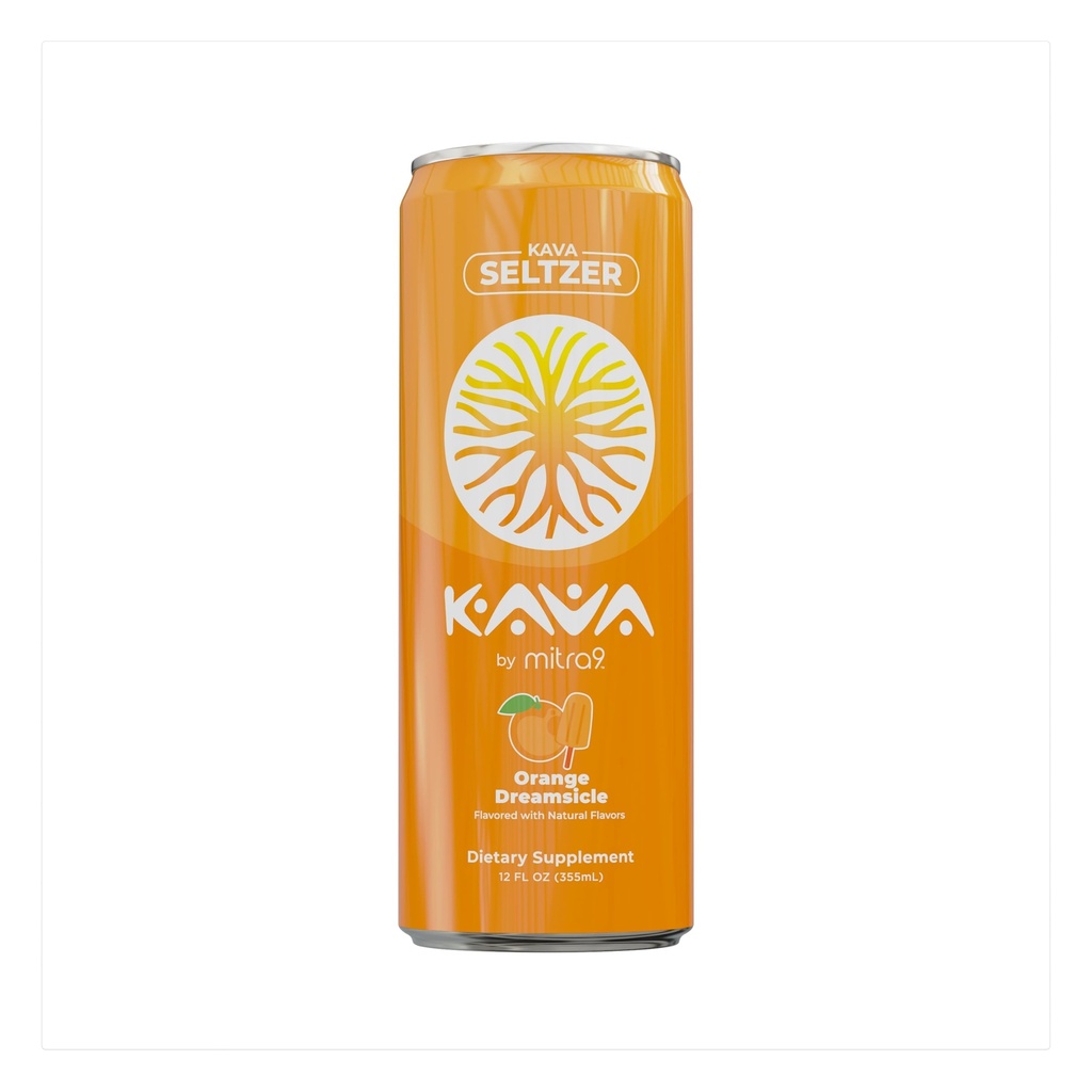 MITRA9 Βοτανικά Ποτά - Orange Dreamsicle Sparkling Kava Drink With Kava Root Extract - Mood Enhancer - Plant Based - Promotes Natural Calm & Clarity (12 Fl. Oz) (4)