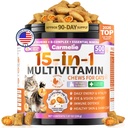 Taurine for Cats Vitamins Treats, 15 in 1 Cat Multivitamin Support Joint, Skin Coat, Digestion, Immunity & Energy, 500 Crunchy & Creamy Chews with Essential Vitamin for Cats All Ages (90-Day Supply)