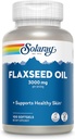 SOLARAY Flaxseed Oil 3000 mg with Omega 3 6 9, Flax Tohum Yumuşakgels for Skin Health, Triple Omega Supplement, Non-GMO, Gluten Free, Lab TY - 60 Günlük Garanti - 33 Hizmet, 100 Softgels