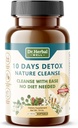 10 Days Detox Natural Cleanse with Ease No Diyet Needed (60 Mini Softgels)