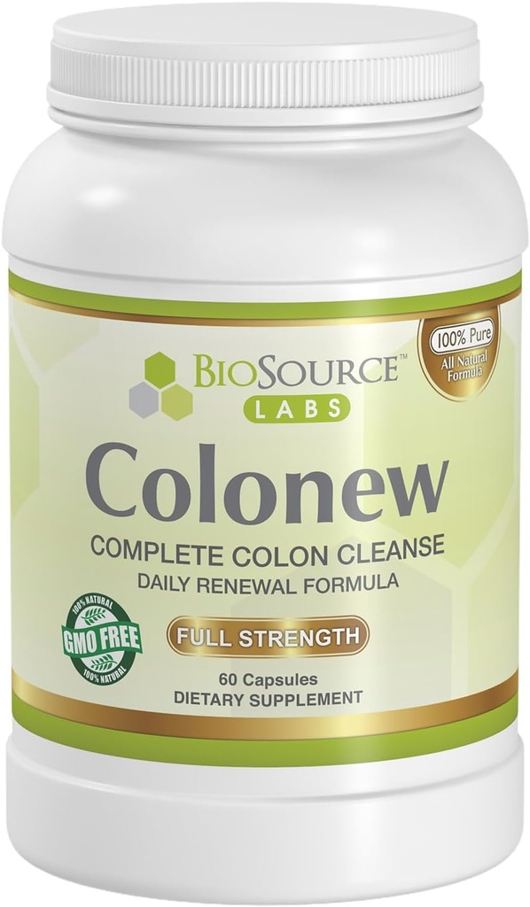 Colonew Complete Colon Cleanse Natural Detox Supplement for Daily Digestive Health, Formula Ανανέωσης – (60 Κάψουλες)