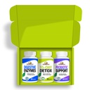Rise-N-Shine Digestive Health Variety 3 Pack: with One Full Bottle of 15 Day Detox, Digestive Enzymes, & Probiotic Support