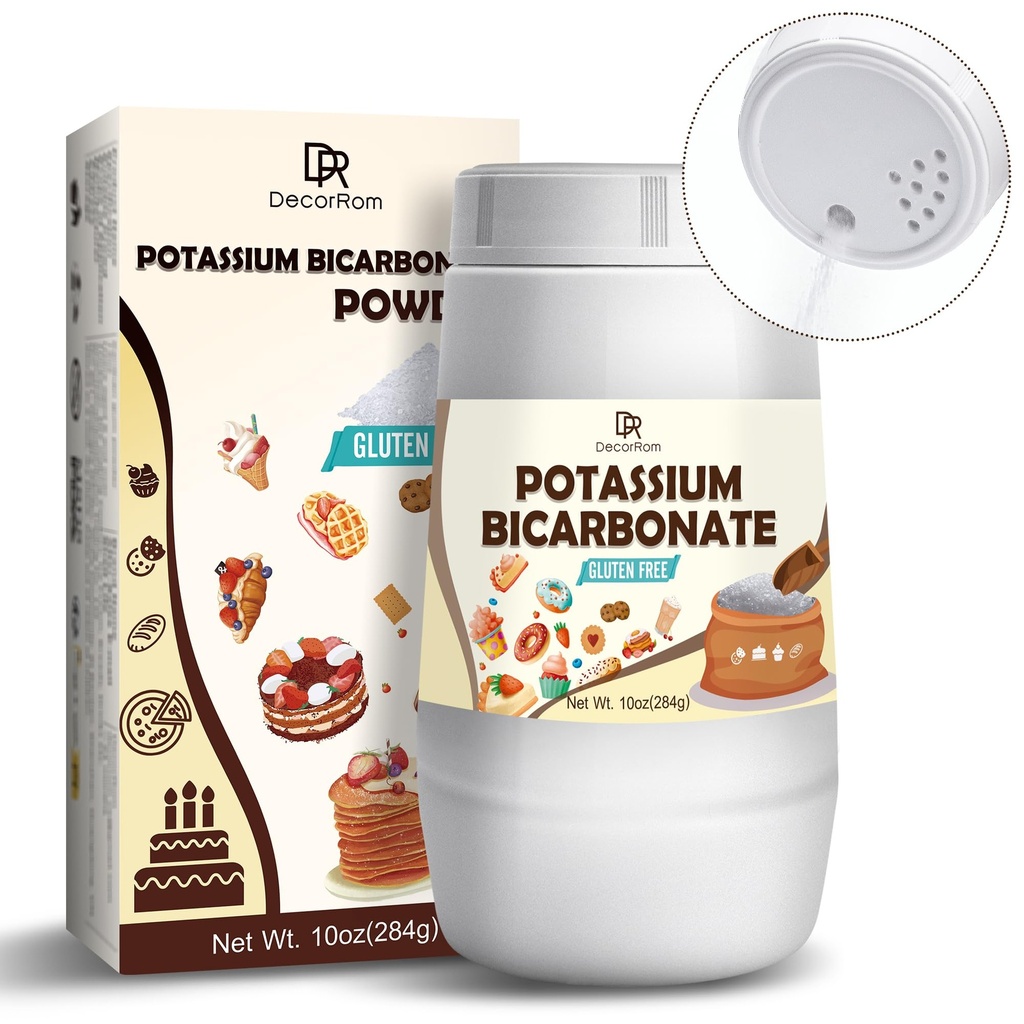 Potasyum Bikarbonat 10oz -% 100 Pure Pyum Bikarbonat Toz Bitkiler için, Kekler, Şarap Yapmak, Ayrılma - Gıda Grade Pyum Bikarbonat Toz Ayrılma Ajanı, Kurabiyeler, Snacks