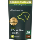 Vetri Science Senior 27+ Active Health Chews, Canine Plus Daily Multivitamin for Senior Dogs, Dengeli Vitaminler, Mineraller ve Antioksiler, Sağlıklı Aging ve Wellness Desteği, Veggie, 60 Kont