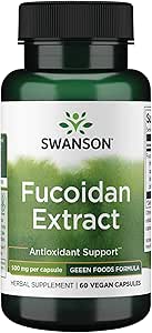 Swanson Maximum Strength Fucoidan Extract - Herbal Supplement Promoting Immune System Function - Natural Formula Supporting Overall Health - (60 Veggie Capsules, 500mg Each)