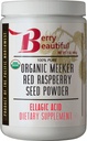 Berry Beautiful Organic Meeker Red Raspberry Seed Powder (Ellagic Acid, Fiber) - 1 lb (454g) - Ψυχρή πίεση από US-Grown Raspberries
