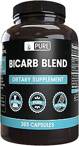PURE ORIGINAL INGREDIENTS Bicarb Mix (365 Capsules) Magnezyum Or Rice Fillers, Always Pure, Lab TY
