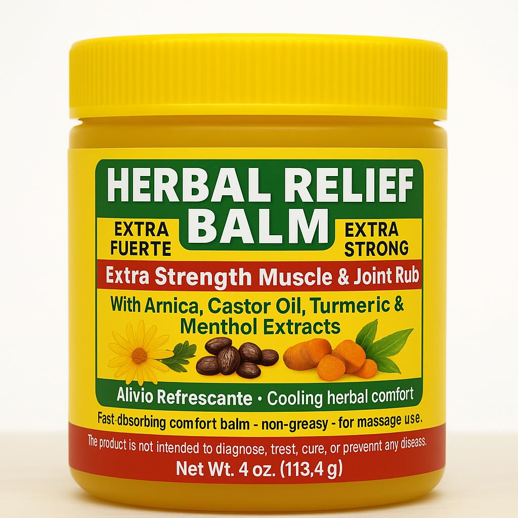 Extra Strong Muscle Rub Gel with Hemp Oil – Alleviates Aches, Muscle Stiffness, & Improves Joint Mobility with Arnica (125G)