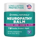 Owell Naturals Neuropathy Balm for Feet, Muscles & Joints – Long Lasting Comfort Formula with Frankincense, Myrrh, Coconut Oil, Beeswax – Fast Absorbing Botanical Skin Care, 2 oz