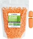XPRS Nutra Boyutu 00 Boş Kapsüller - 1000 Kont Boş Vegan Capsules - Vejetaryen Boş Pills - DIY Sebze Kapsülü - Veggie Pill Caps (Peach)