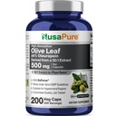 NusaPure Olive Leaf 20% Oleuropein 50:1 Extract, 500 mg Ισοδύναμο με 25.000 mg 200 Veg Caps Κατάλληλο για χορτοφάγους και χορτοφάγους, μη ΓΤΟ