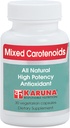 Karuna Mixed Carotenoids | 30 Vegetarian Capsules | Alpha- and beta-carotenes, Lutein 5mg, lycopene 2.5mg, zeaxanthin 246mcg, and cryptoxanthin 8mcg | Comprehensive antioxidant Formula