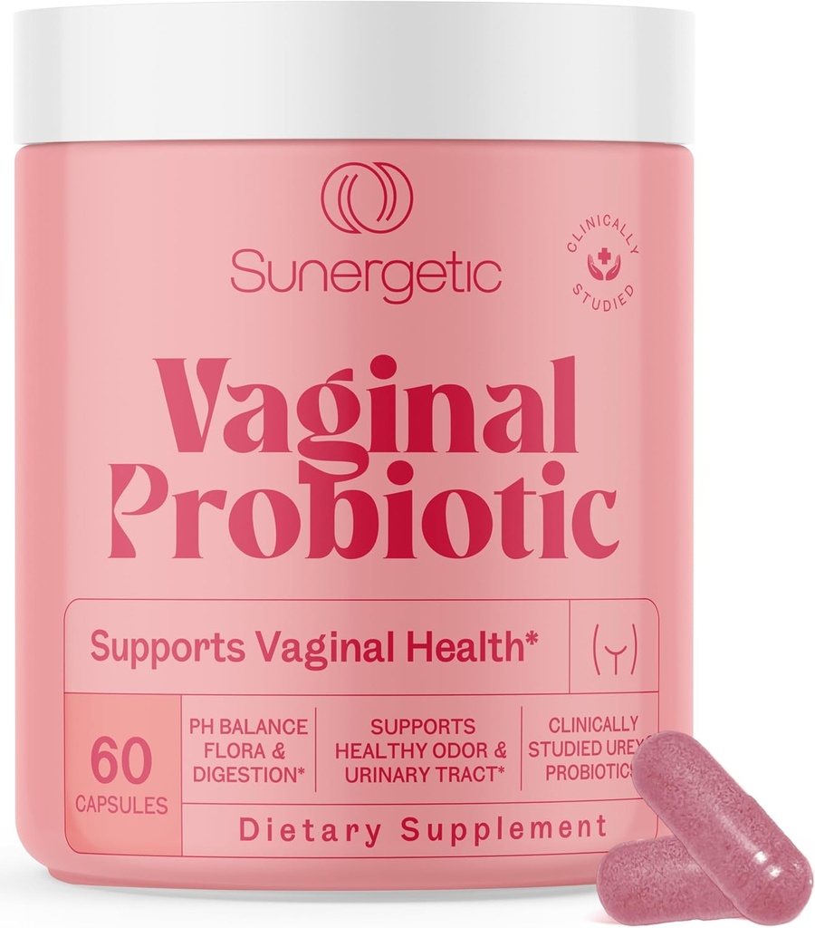 Kadınlar için Premium Vaginal Probiyotikler - Klinik olarak Studied Lactobacillus Vaginal Probiyotik with Prebiyotik & Cranberry to Balance PH, Reduce Odor, Urinary Tract Support & Feminine Health - 60 Capsules