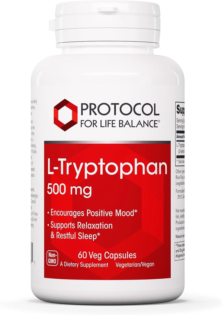 BÜYÜ BALANCE L-Tryptophan 500 mg - Stres Yardım ve Rahatlama - 60 Veg Caps