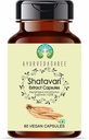 Shatavari Extract 500mg - 60 Vegetarian Capsules | Asparagus Racemosus | All Natural | 100% Vegan | Gluten-Free | GMP Certified.