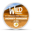 Wild 0mg Nicotine Free Pouches No Caffeine Honey Ginger - 20 x Caffeine Free Pouches
