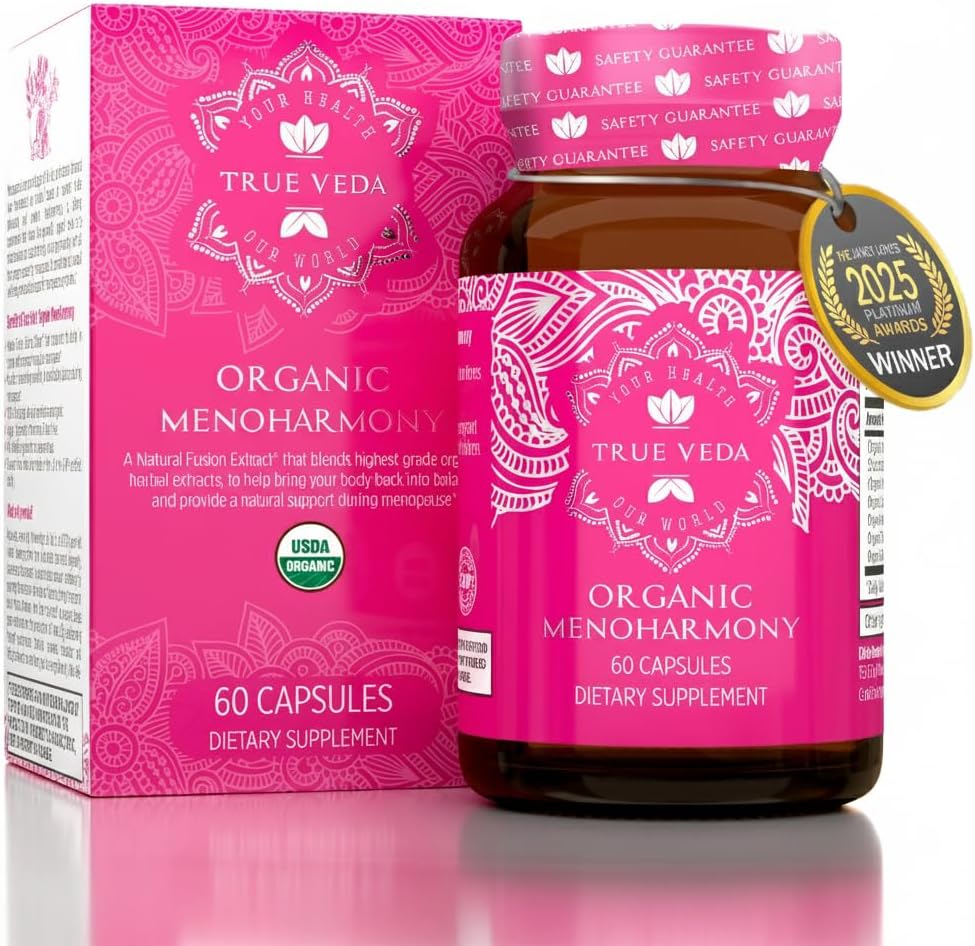 Kadınlar için Menopause Supplements - USDA Organic | Menopause Support | Kadın Hormon Denge Supplement | Ayrıca Premenopause ve Perimenopause ile Destekleniyor | 60 Vegan Capsules
