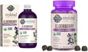 Garden of Life Organics Plant-Based Elderberry Immune Syrup 6.59 fl oz & Organics Elderberry Gummies for Adults & Kids