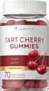 Carlyle Tart Cherry Gummies | 2000mg | 70 Kont | Cherry Flavor | Vegan, Non-GMO ve Gluten Free Formula