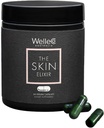 WelleCo The Skin Elixir Greens Toz Capsules with çinko, Turmeric, Essential Skin Food, Supports Collagen Formation, Gluten Free & Vegan Glowing Skin Supplement, Companyness & Elasticity, 60 Capsules