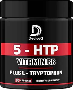 5 HTP Supplement 1010 mg - 60 Capsules - 3in1 Vitamin B6, L-Tryptophan - Comfortable Mood, Brain Health, Body Management & Immune System Support