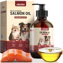 Wild Alaskan Salmon Oil for Dogs & Cats - Pure Fish Oil for Dogs with Omega 3, EPA & DHA Supplements for Skin & Coat, Heart & Immune System, Joint and Brain Support - 8.5 oz