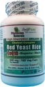 Organik Red Yeast Rice w CoEnzyme Q10 ve Piperine 600 mg Yüksek Abpsiyon 100 Veg Caps 1200 mg per hizmet başına hizmet ediyor