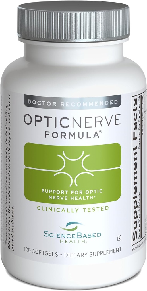 Optik Nerve Formula – Eye Supplement Nerve Function & Ocular Circulation – Klinik olarak Omega-3s, B Vitamins, CoQ10, Alpha Lipoic Acid, Ginkgo & Antioksis – 30-Day Supply