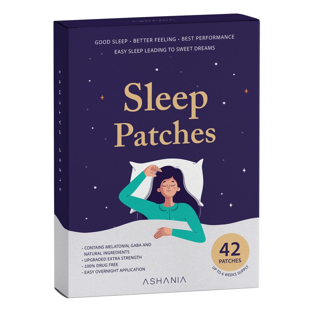 Sleep Patches, Sleep Patches για ενήλικες, Αναβάθμιση Sleep Patches Set, Easy to Apply and Άνετα, Premium Συστατικά, για άνδρες και γυναίκες (42 Count (Pack of 1))