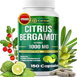 25x Yoğun Citrus Bergamot Extract Capsules, 150 Veggie Capsules, Citrus Bergamot 1000 mg Capsules, Non-GMO, Gluten-Free, All Natural, Vegetarian Capsules