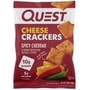 Quest Protein Chips Sour Cream Onion Pack of 12 & Quest Cheese Crackers Spicy Cheddar Blast 12 Count