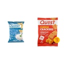 Quest Nutrition Tortilla Style Protein Chips & Cheese Crackers, Cheddar Blast, High Protein, Low Carb, Made with Real Cheese, 12 Count (1.06 oz bags)