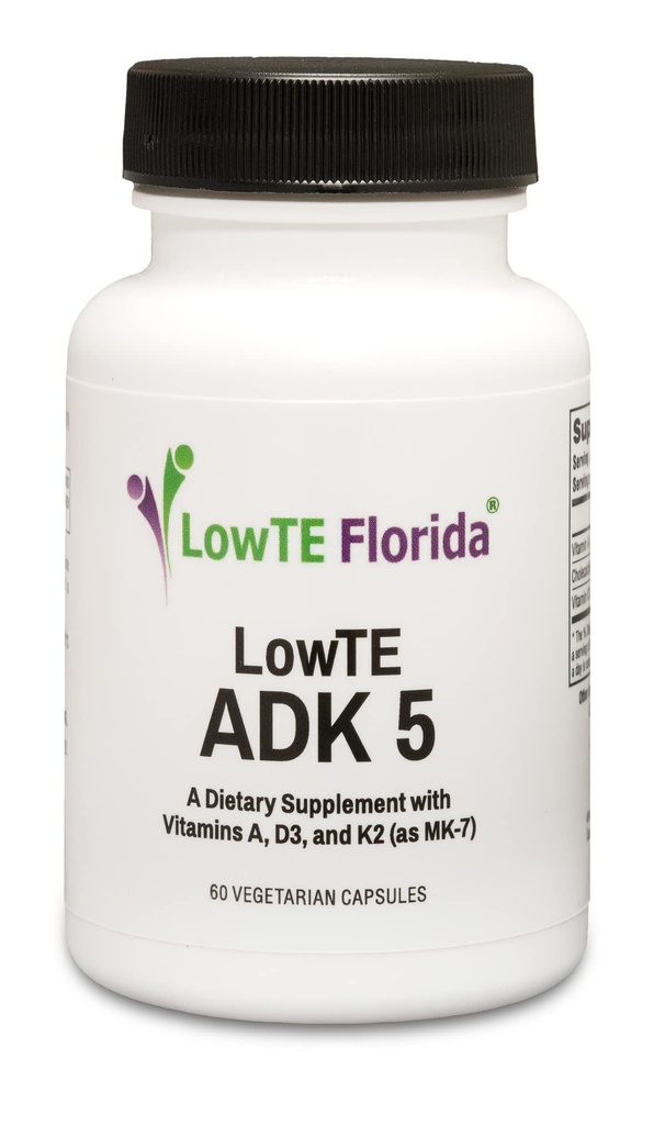 ADK 5 - Multivitamin Including Vitamin D3 5,000 iu, Vitamin K2 mk-7 & Vitamin A for Strong Bones & Teeth*, Arterial Health & Immune Support*, Gluten Free (60 Day Supply)