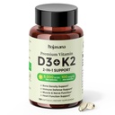 Vitamin D3 K2 MK-7 5000 IU & 100 mcg for Bone & Heart Support, 120 Day Supply, Softgels, Gluten Free Keto Supplement, Triple-Lab Verified No-Clump Formula
