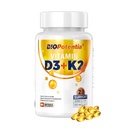 Vitamin D3 K2 with MCT Oil Supplement, Vitamin D3 5000 IU & K2 100MCG (MK7), Supports Bone & Teeth & Immune Health - Gluten Free Non-GMO - 60 Softgels