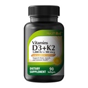 HealthA2Z® Vitamin D3 (5,000 IU) + K2-90 Softgels (Pack of 1) - Helps Calcium Absorption for Bones, Teeth, Mood & Immune Health