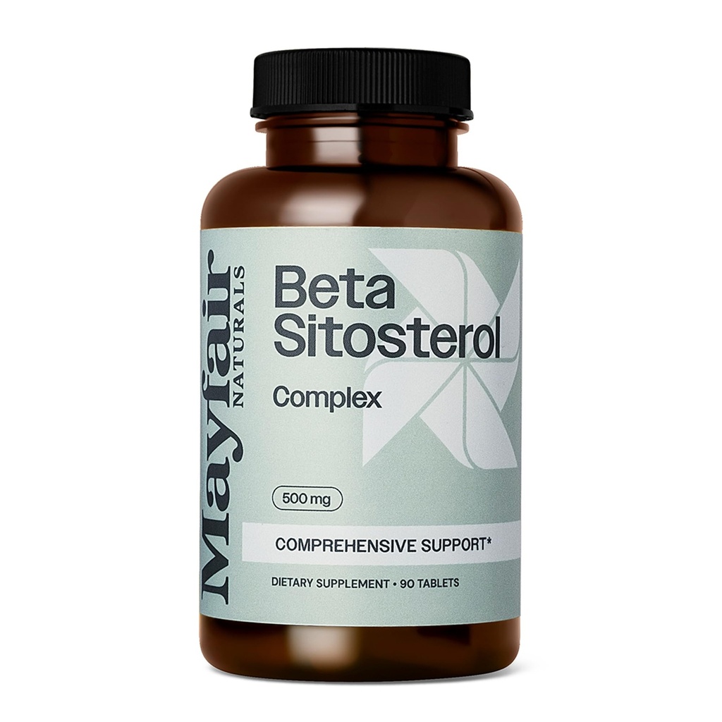 Beta Sitosterol Kompleksi, 500 mg, Plant Sourced, 90 Tablet, Kapsamlı Destek Suplement