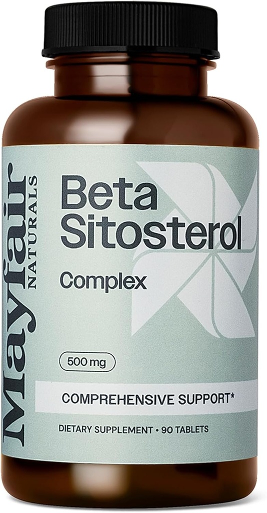 Beta Sitosterol Kompleksi, 500 mg, Plant Sourced, 90 Tablet, Kapsamlı Destek Suplement