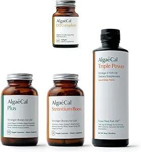 ALGAECAL Ultimate Bone Sche - D3 Tamam (1000 IU) + K2, Vitamin E, Vitamin A & Plant-Baseduba, 1200 mg EPA DHA 3 Balık Yağı