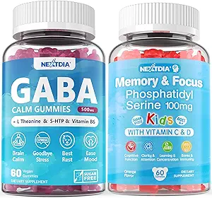 Çocuklar için Şeker Free Phosphatidylserine + GABA Gummies