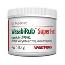 WasabiRub Super Hot Sports Topical Heat Gel – Extra-Strength Warming Formula for Muscles & Joints, Fast-Absorbing, Non-Greasy, Third-Party Tested