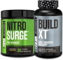 Jacked Factory Nitrosurge Pre-Workout in Pineapple & Build XT Muscle Building Sche for Men & Women