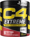 C4 Extreme Pre Workout Toz Meyvesi Z | Erkekler ve Kadınlar için Preworkout Energy Supplement | 200 mg Caffeine + Alanine | 60 Beta